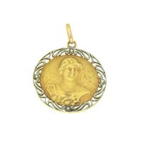 Pendentif Soprana Gioielleria in Or jaune BASSORILIEVO DONNA - BASSORILIEVO DONNA
